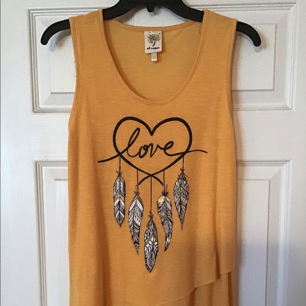 Self Esteem yellow sleeveless top